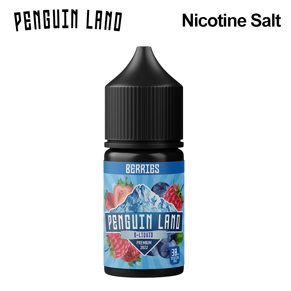 Nicotine Salt Berries strawberry Flavor e liquid 30ML 30MG - Penguin Land