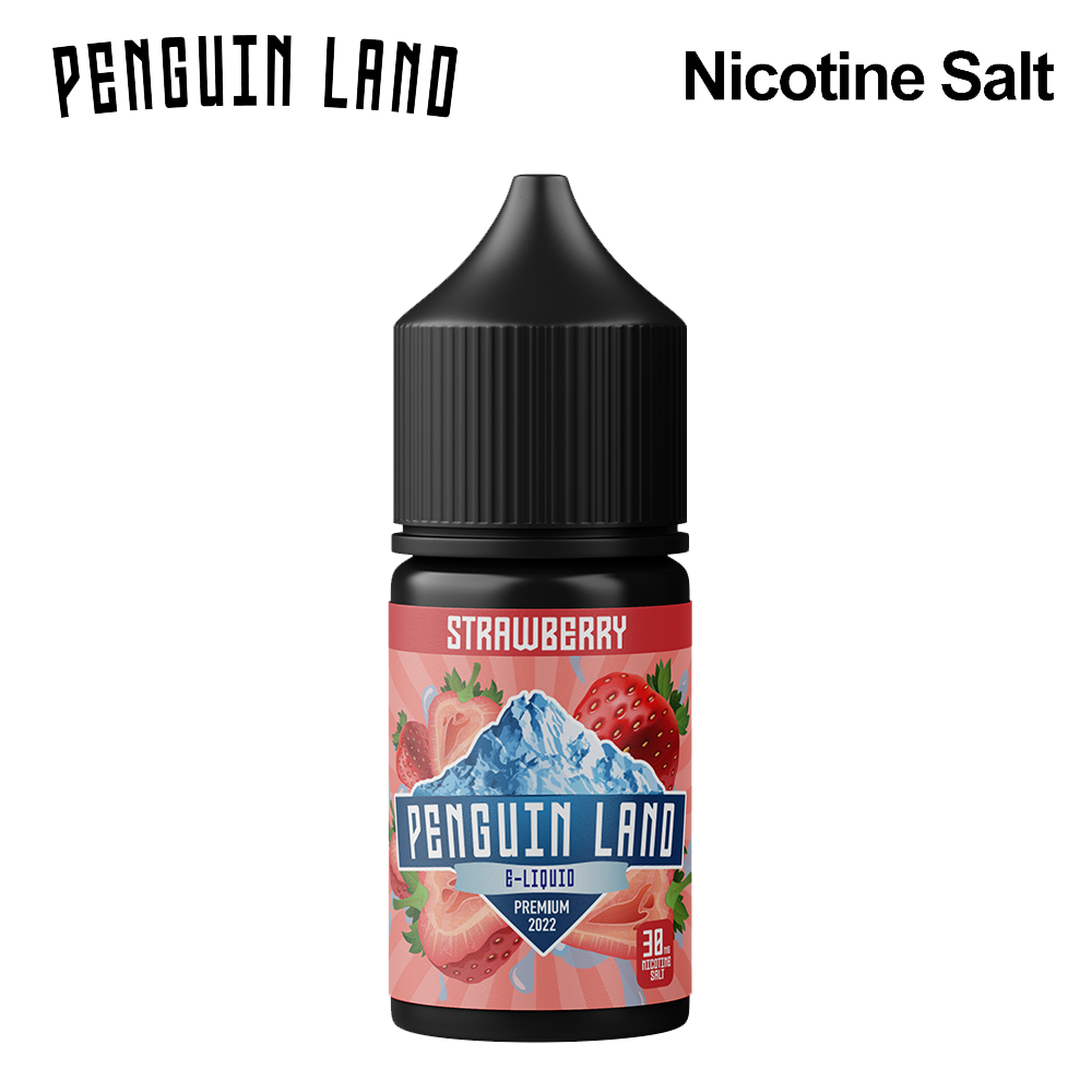 Nicotine Salt organic e liquid Strawberry Flavor 30ML 30MG