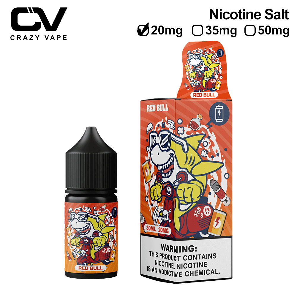 CRAZY VAPE Red Bull E-liquid Concentrate Nicotine Juice 50MG 30ML