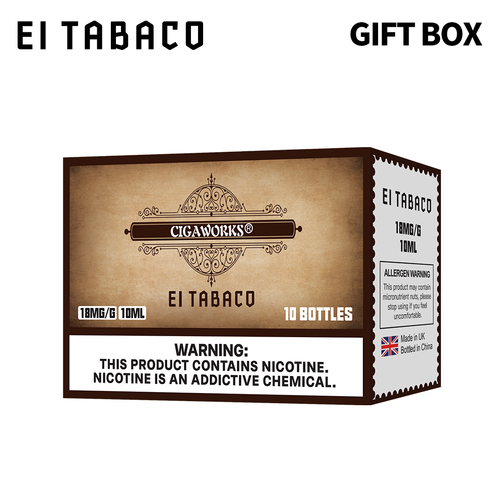 EI TABACO Gift Box Set Nicotine Salt E-liquid, 5:5, 18mg, 10ml, 10pcs/set