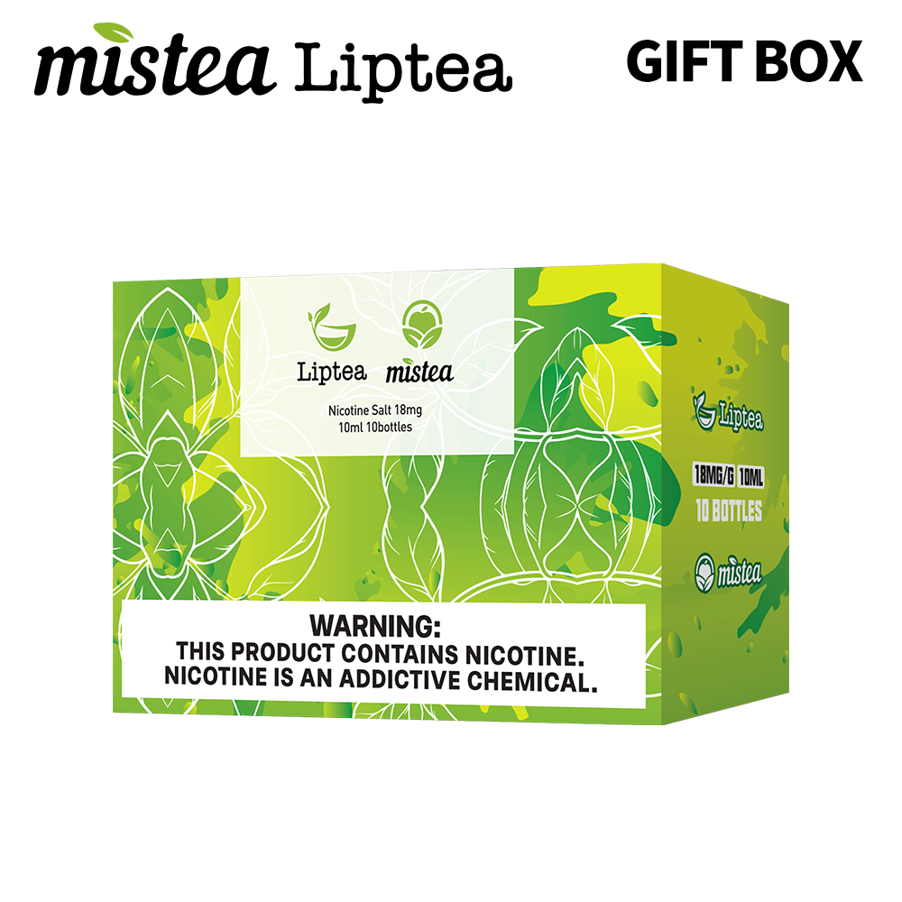 LIPTEA & Liptea Gift Box Set Nicotine Salt E-liquid, 5:5, 18mg, 10ml, Fruit-tea-flavored E-juice