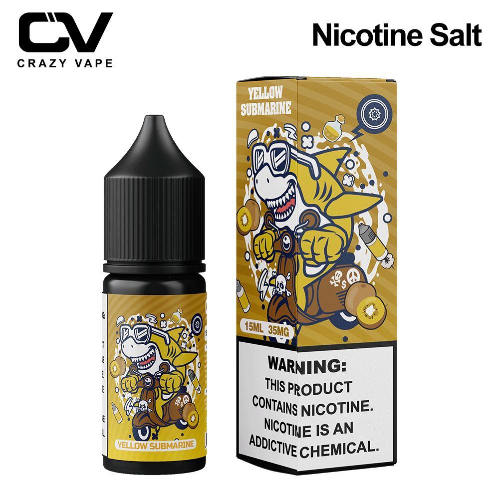 Wholesale Yellow Kiwi Nic Salt Ejuice For E Cig - Crazy Vape Mini