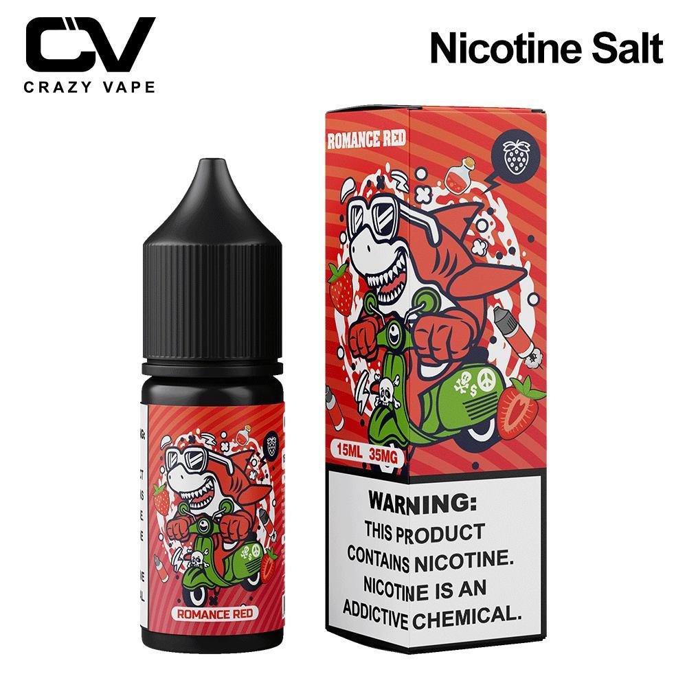 Strawberry Nicotine E Juice Wholesale 35mg PG50 - Crazy Vape Mini