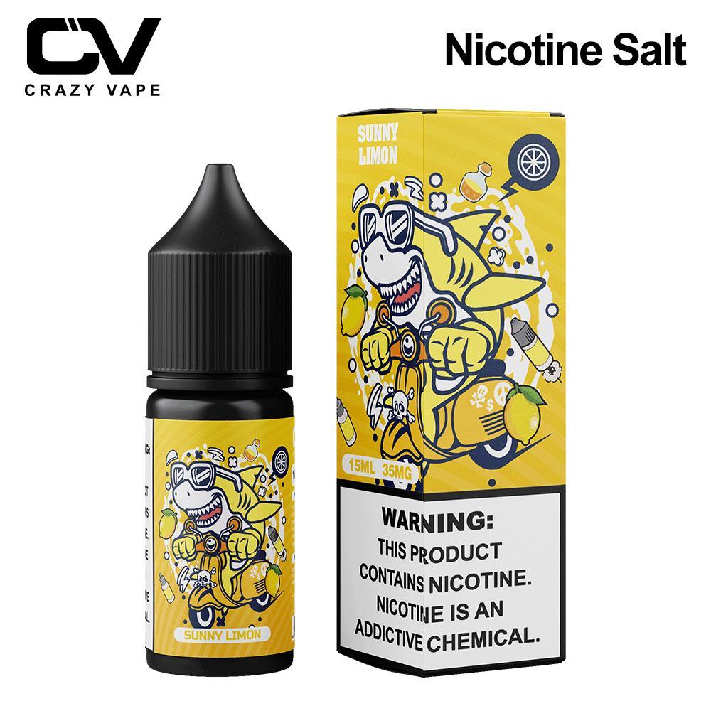 Lemonade Nicotine Salt Vape Juice Manufacturers 15ml 35mg - Crazy Vape Mini