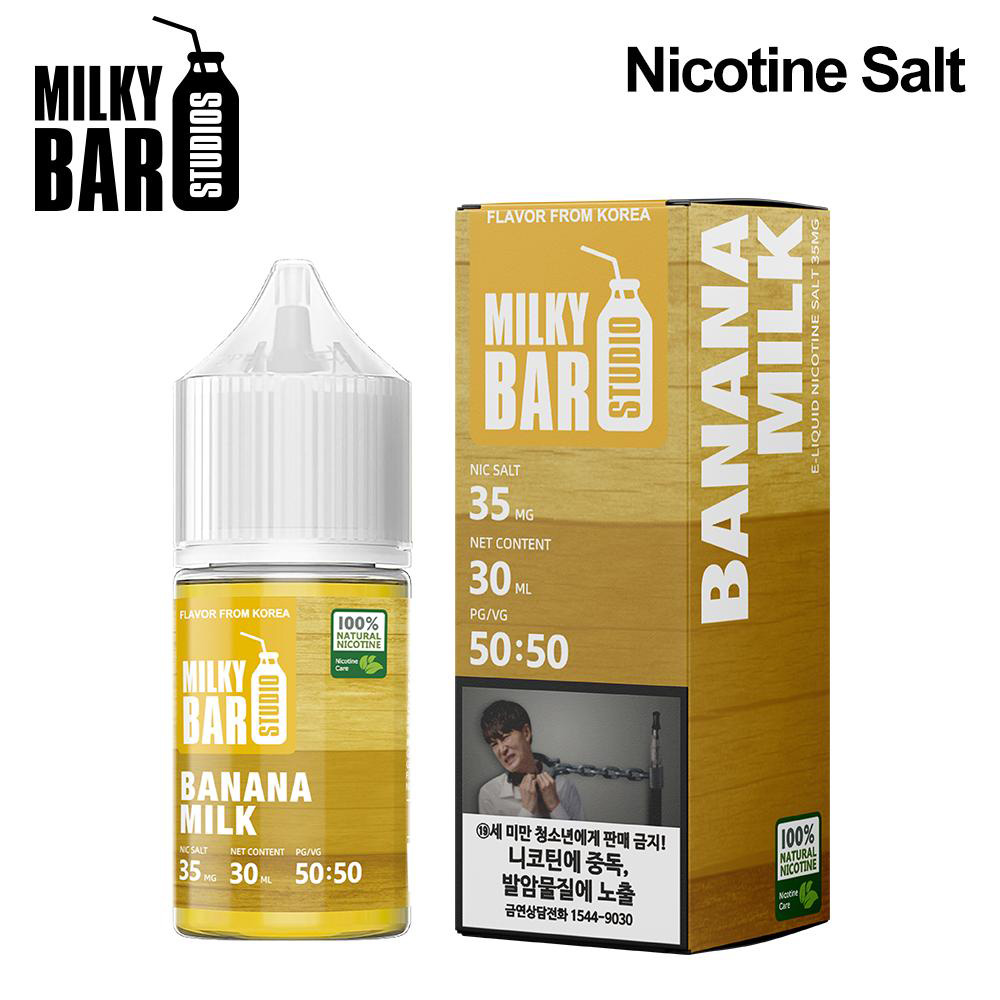 Milky Bar Banana Milk Flavor Nicotine Salt 5 dollar 120 mil vape juice 35MG 30ML