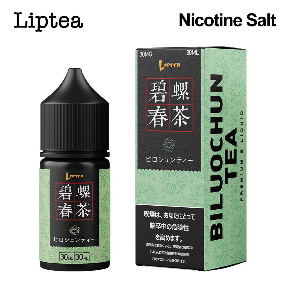 Nicotine Salt Biluochun Tea Flavor Top Vape Juices Wholesale 33MG 30ML - Liptea